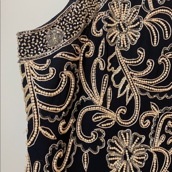 Vintage JKARA NEW YORK Beaded Blouse Size XL - Picture 3 of 14